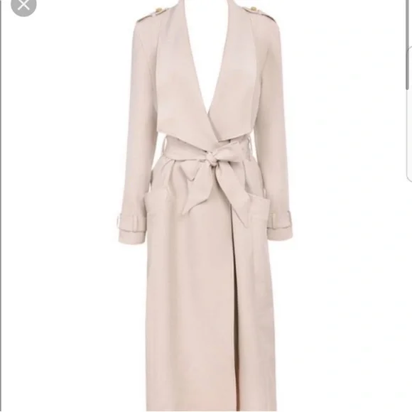 NWT House of CB Arno Waterfall Trench Coat